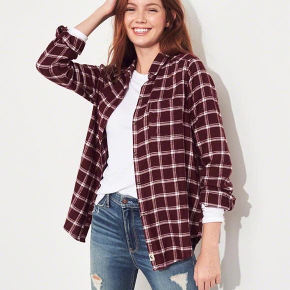 Hollister Tops - NWOT Hollister plaid flannel